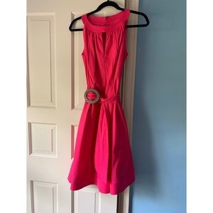 Flores & Flores pink belted dress